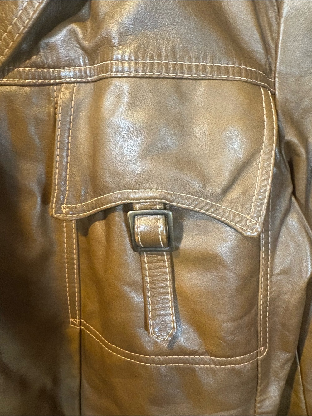 Vintage Brown Leather Field Jacket - Picture 7 of 16